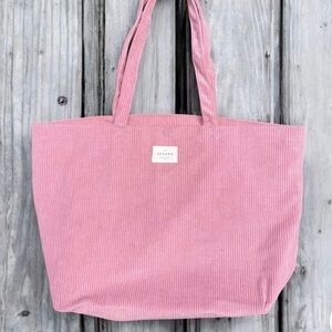 New without tags. Sezane pink Mauve Corduroy Tote Bag